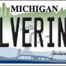NCAA Michigan Wolverines License Plate State Background Metal Tag  U.S.A."