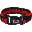 NCAA Arkansas Razorbacks Survival Bracelet Paracord 9" Outdoor Survivor