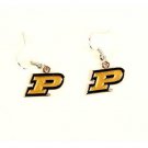 NCAA Purdue Boilermakers Earrings Set Logo Charm Silver Dangle Drop Big Ten