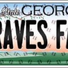 MLB Atlanta Braves Fan License Plate State Background Metal Tag "U.S.A." Freeman
