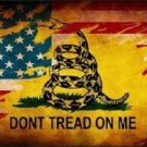 MILITARY LICENSE PLATE DON'T TREAD ON ME NOVELTY METAL USA AUTO TRUCK BLACK