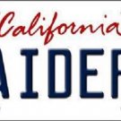 NFL Oakland Raiders Novelty Metal License Plate State Background Car Truck Carr