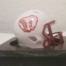NCAA Alabama Crimson Tide Custom Pocket Pro Helmet White Logo SEC Football