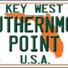 Key West Metal License Plate State Background Car Truck Southernmost Point FL