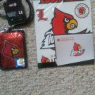 Louisville Cardinals Laptop Sticker & Bling Lanyard Combo NCAA Gift Tablet Lot