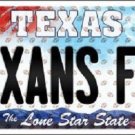 NFL Houston Texans Fan License Plate Metal Novelty State Background Auto Watt