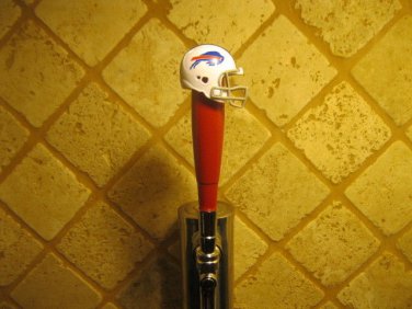 Bills Beer Tap Handle Team Buffalo Football Helmet Kegerator Wood Blue Red