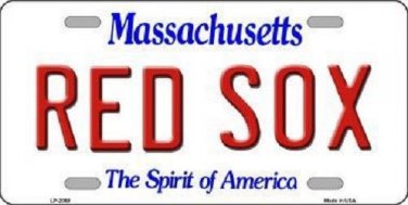 MLB Boston Red Sox  Novelty Metal License Plate State Background Car Truck Auto