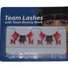 NCAA Nebraska Cornhuskers Eyelashes and Beauty Marks New Fan Game Day Team