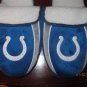 NWT NFL STRIPE LOGO SLIDE SLIPPERS - INDIANAPOLIS COLTS - EXTRA LARGE