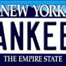 MLB New York Yankees  Novelty Metal License Plate State Background