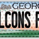 NFL Atlanta Falcons Fan License Plate Novelty Metal State Background Auto