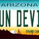 NCAA Sun Devils License Plate Novelty Metal State Background Arizona State ASU