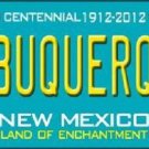 Albuquerque New Mexico License Plate Novelty Metal State Background Route 66