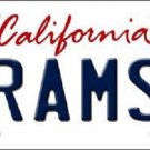 NFL Los Angeles Rams Novelty Metal License Plate State Background Car Gurley