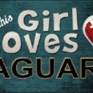 NFL This Girl Loves Her Jaguars Tag  License Plate Metal Car Truck Jacksonville