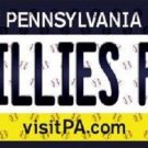 MLB Philadelphia Phillies Fan License Plate State Background Metal Tag U.S.A.
