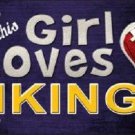NFL This Girl Loves Her Vikings Tag  License Plate Metal Car Truck Minnesota