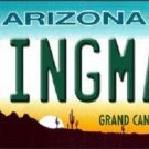 Kingman Arizona License Plate Novelty Metal State Background Route 66 Auto Tag