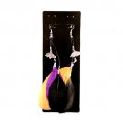 NFL Baltimore Ravens Dangle Feather Earrings Licensed Pair  Team Fan