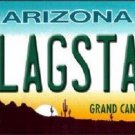 Flagstaff Arizona License Plate Novelty Metal State Background Route 66 Auto Tag