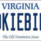 NCAA Va Tech "Hokiebird" License Plate Novelty Metal State Background Sign Auto