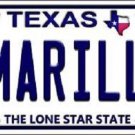 Amarillo Texas License Plate Novelty Metal State Background Sign Auto  Route 66