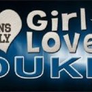 NFL This Girl Loves Duke Tag  License Plate Metal Car Truck Blue Devils