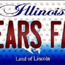 NFL Chicago Bears Fan License Plate Novelty Metal State Background Auto