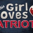 NFL This Girl Loves Her Patriots Tag  License Plate Metal Car Truck Brady Auto