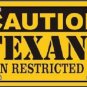 NFL Houston Texans License Plate Metal Novelty Caution Fan Sign Car Truck