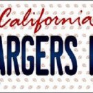 NFL San Diego Chargers Fan License Plate Novelty Metal State Background Auto