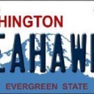 NFL Seattle Seahawks  Novelty Metal License Plate State Background Car Truck