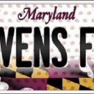 NFL Baltimore Ravens Fan License Plate Novelty Metal State Background Auto New
