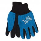 NFL DETROIT LIONS WORK GLOVES  ALL PURPOSE/UTILITY  ADULTS BLACK