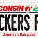 NFL Green Bay Packers Fan Novelty Metal License Plate State Background Auto New