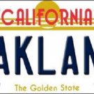 Oakland Metal License Plate California State  Background Car Truck NFL Raiders