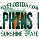 NFL Miami Dolphins Fan License Plate Auto Metal Auto State Background Marino New