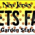 NBA New Jersey Nets Fan License Plate State Background Metal Tag U.S.A. Auto