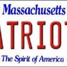 NFL New England Patriots Novelty Metal License Plate State Background Car Truck