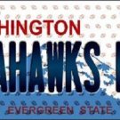 NFL Seattle Seahawks Fan License Plate Novelty Metal State Background Auto New