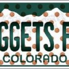 NBA Denver Nuggets Fan License Plate State Background Metal Tag U.S.A  Auto
