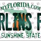MLB Miami Marlins Fan License Plate State Background Metal Tag U.S.A. Auto