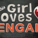 NFL This Girl Loves Her Bengals Tag  License Plate Metal Car Truck Cincinnati