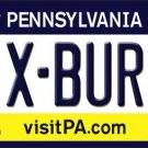 NFL Pittsburgh Steelers Six-Burgh Metal License Plate State Background Car