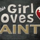 NFL This Girl Loves Her Saints Tag  License Plate Metal Car Truck New Orleans