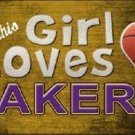 NBA This Girl Loves Her Lakers License Plate Tag Metal Car Los Angeles Truck New