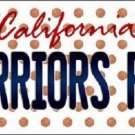NBA Golden State Warriors Fan License Plate State Background Metal Tag U.S.A