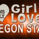 NFL This Girl Loves Oregon State Tag  License Plate Metal Car Truck Beavers