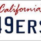 NFL San Francisco 49er  Novelty Metal License Plate State Background Car Truck